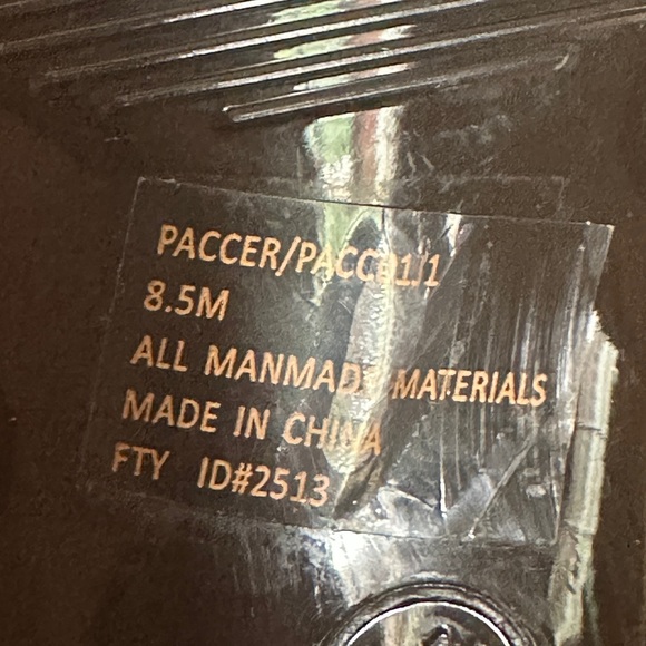 Madden Girl Paccer Shiny Black Studded Platform Heeled Jelly Slide Sandals 8.5 - Picture 7 of 13